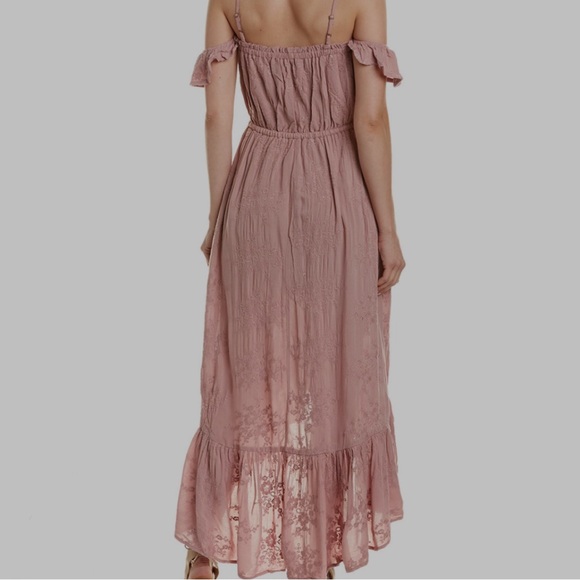 Lost + Wander Romantic Boho Rose Ruffled Dress - Picture 7 of 7